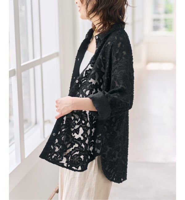 Spick and Span「《新色有り / 追加予約》シアージャガードシャツ」|シャツ・ブラウス|