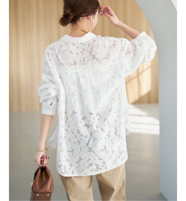 Spick and Span「《新色有り / 追加予約》シアージャガードシャツ」|シャツ・ブラウス|
