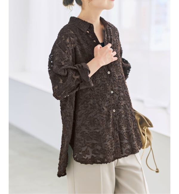 Spick and Span「《新色有り / 追加予約》シアージャガードシャツ」|シャツ・ブラウス|