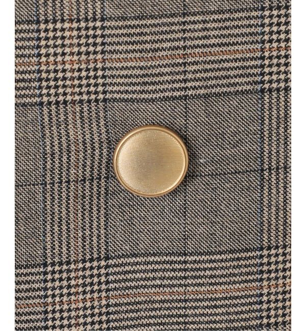 Spick and Span「《セットアップ可 / 予約》ウールブレンドグレンチェックジャケット」|テーラードジャケット|