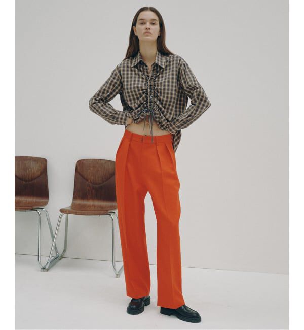 Glyph「《予約 / 一部店舗+WEB限定》Double-Pleated Trousers」|スラックス|