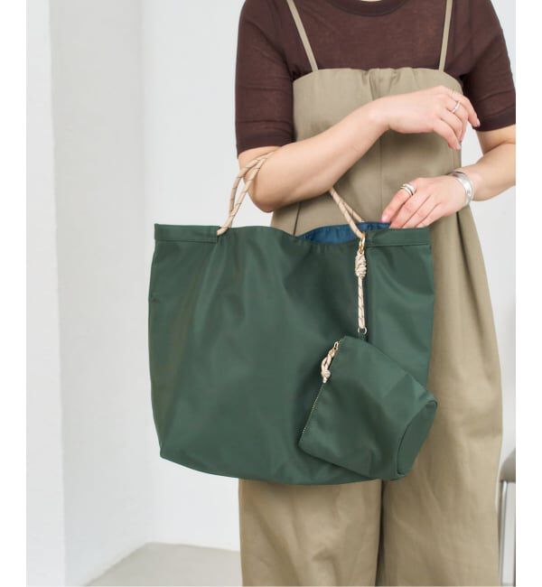  「《追加予約》LETALON nylon big tote」|トートバッグ|グリーン