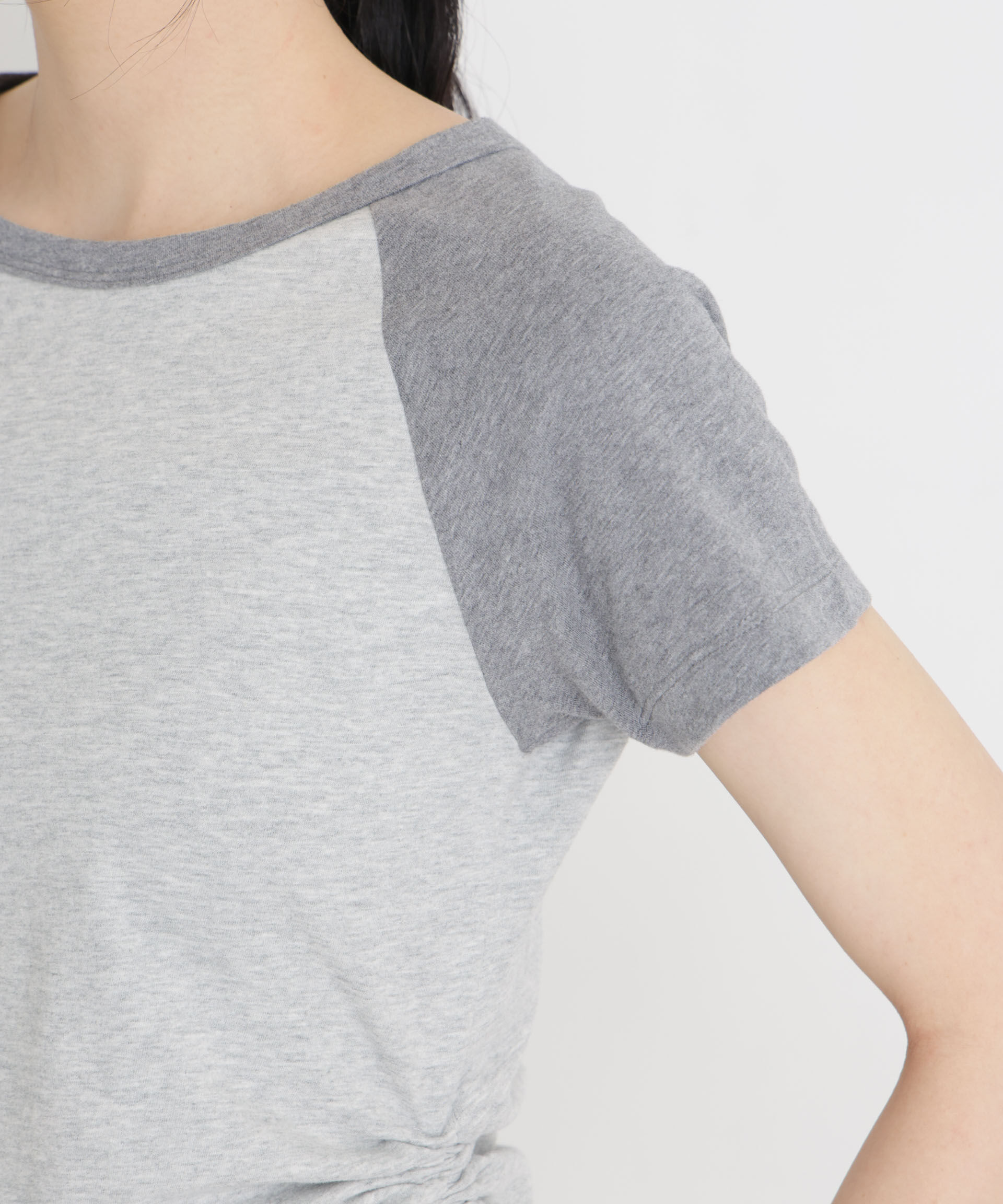 nano･universe「BOOKCLUB/別注 Raglan shirring shirts」|Tシャツ・カットソー|