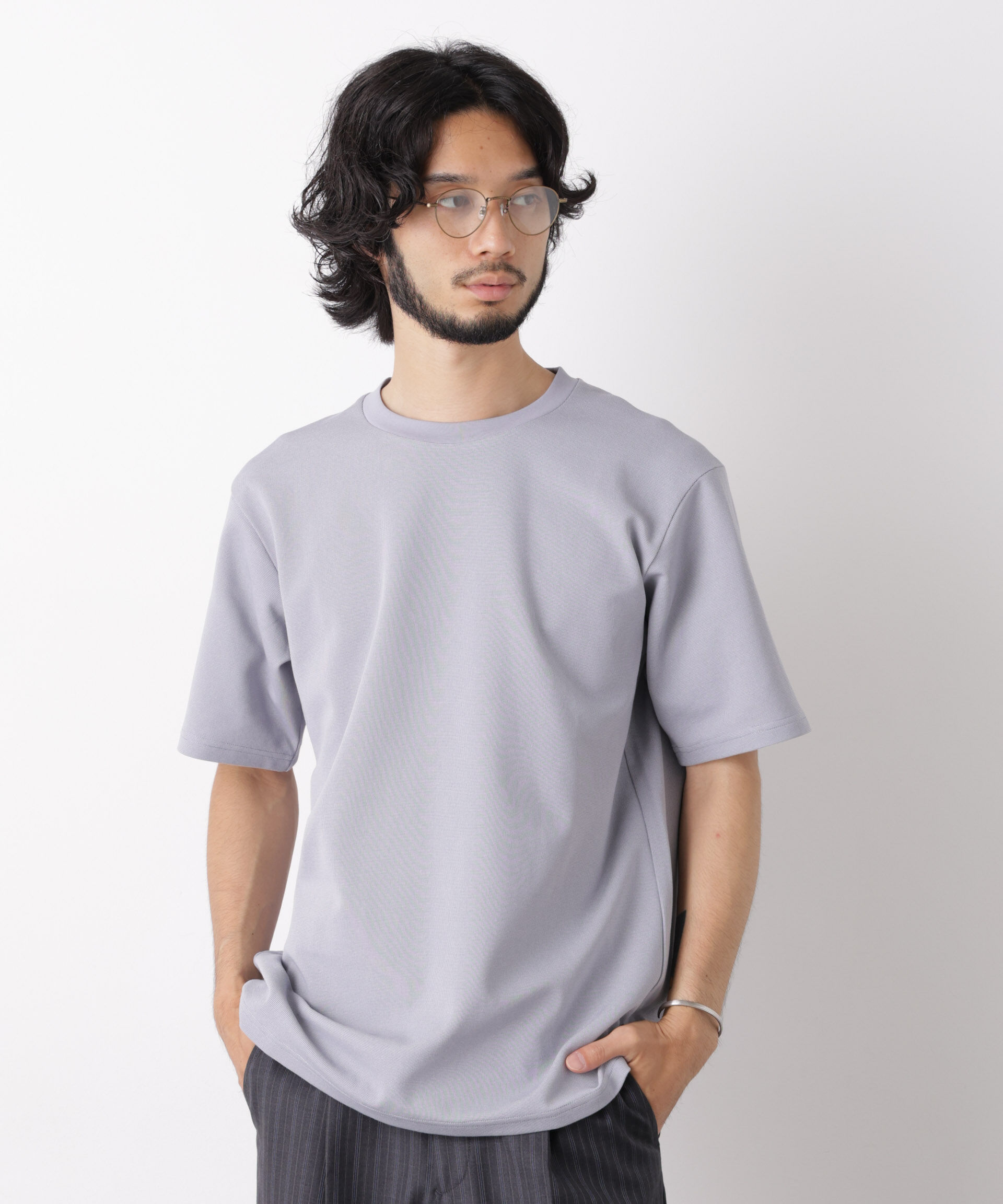 nano･universe「60サーフニットTシャツ 半袖」|Tシャツ・カットソー|