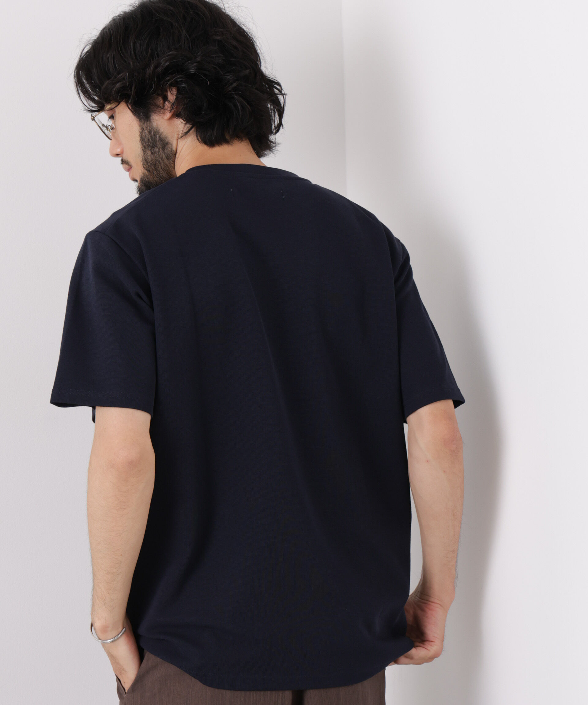 nano･universe「60サーフニットTシャツ 半袖」|Tシャツ・カットソー|
