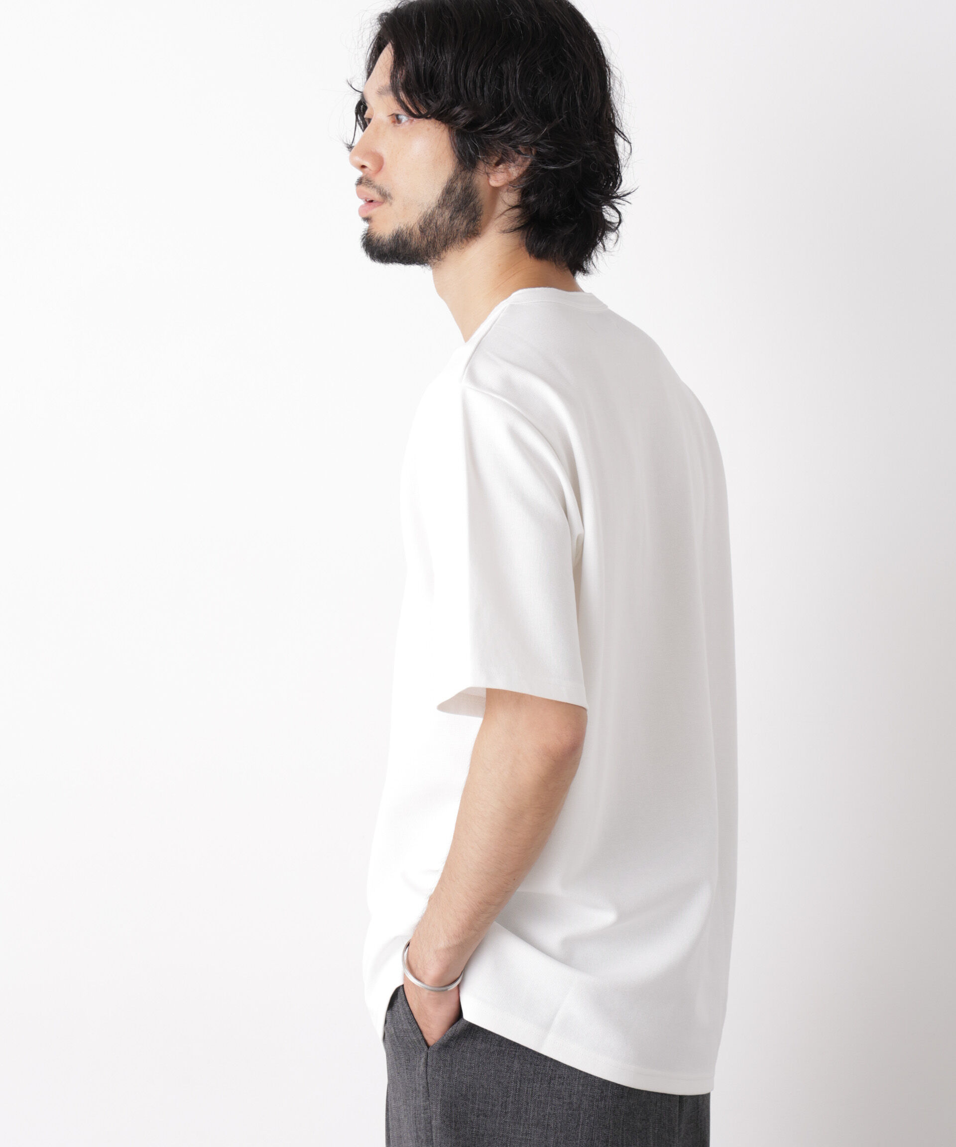 nano･universe「60サーフニットヘンリーTシャツ 半袖」|Tシャツ・カットソー|