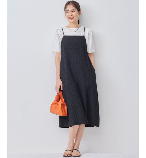 組曲「【洗える・接触冷感】タックスリーブポンチ カットソー」|Tシャツ・カットソー|