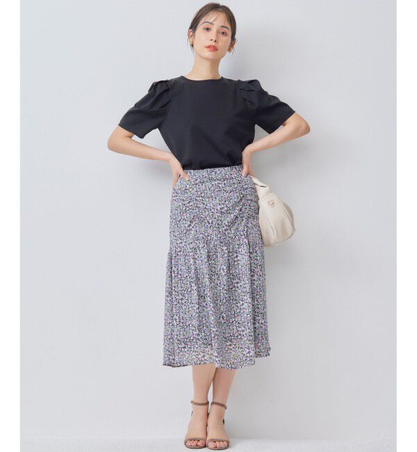 組曲「【洗える・接触冷感】タックスリーブポンチ カットソー」|Tシャツ・カットソー|