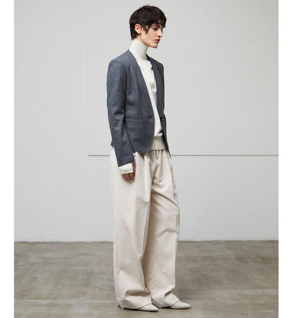 BEIGE,「CORBY / ノーカラージャケット」|ノーカラージャケット|