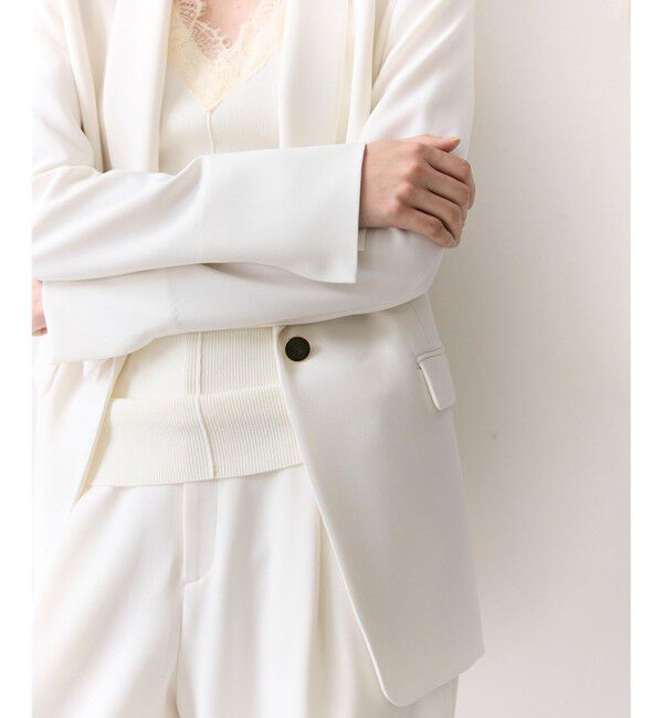 BEIGE,「【Precious掲載】GYPSUM / シルキータッチ ショールカラージャケット」|テーラードジャケット|