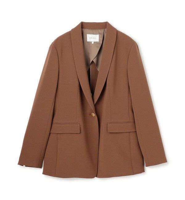 BEIGE,「【Precious掲載】GYPSUM / シルキータッチ ショールカラージャケット」|テーラードジャケット|