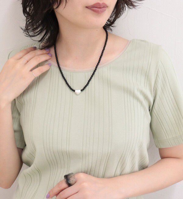 fredy emue「シェルハート丸ビーズネックレス」|ネックレス|