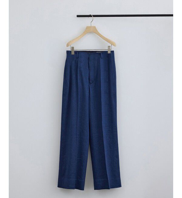SALON adam et rope'「NALYAビスコース・麻ツイルイージースラックス / セットアップ対応」|チノ|