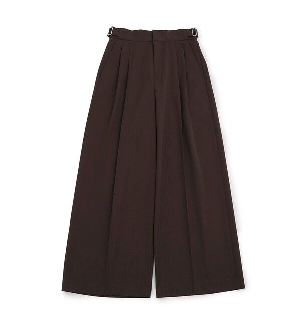 ADAM ET ROPE'「【防シワ】・【洗える】2タックワイドスラックス」|スラックス|