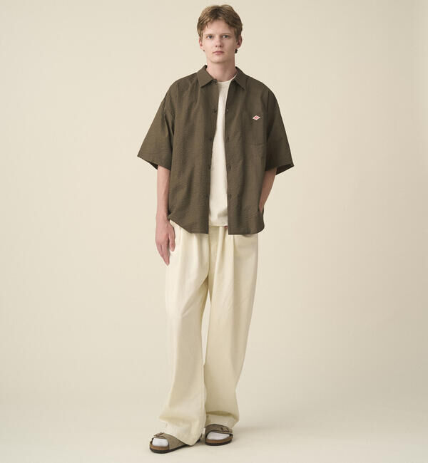 DANTON「DANTON | コットンローン 半袖ワークシャツ MEN」|シャツ・ブラウス|