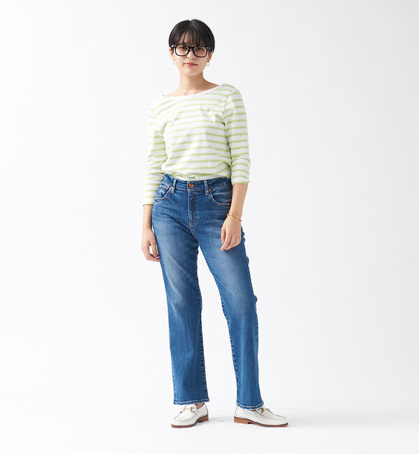 Rouge vif「バックVネック天竺ボーダープルオーバー」|Tシャツ・カットソー|