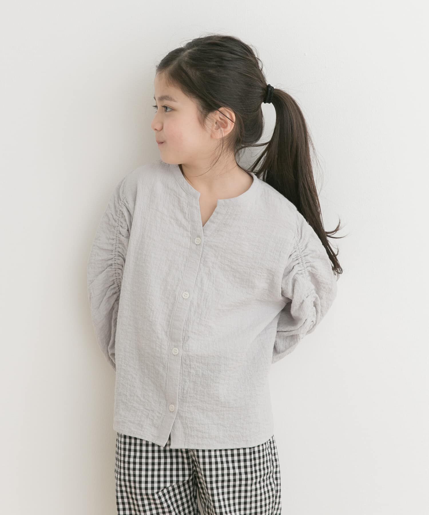 URBAN RESEARCH DOORS「『親子リンク』ギャザースリーブブラウス(KIDS)」|その他|