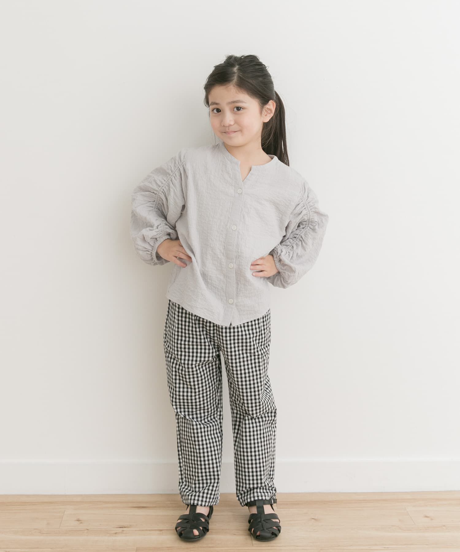 URBAN RESEARCH DOORS「『親子リンク』ギャザースリーブブラウス(KIDS)」|その他|