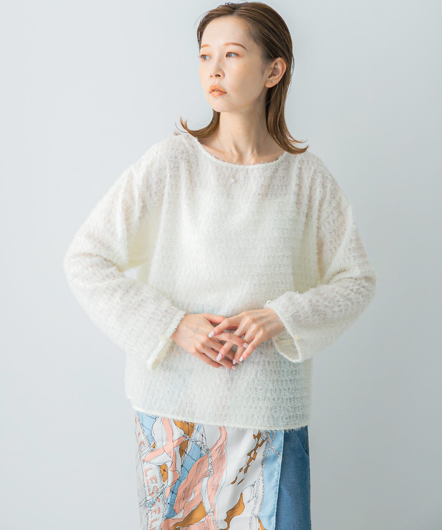 URBAN RESEARCH ROSSO「カットジャガードプルオーバー」|その他|アイボリー