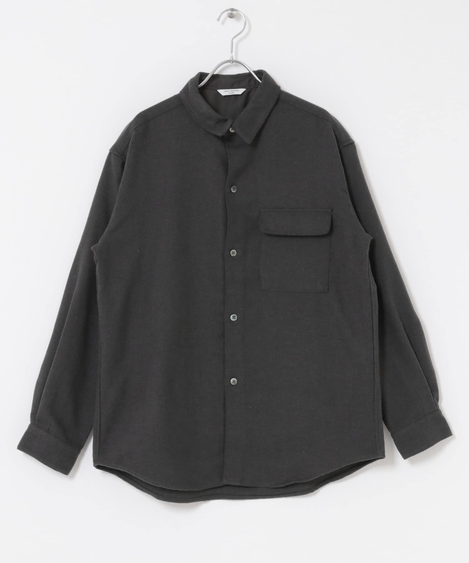 URBAN RESEARCH DOORS「フラノレギュラーカラーシャツ」|シャツ・ブラウス|