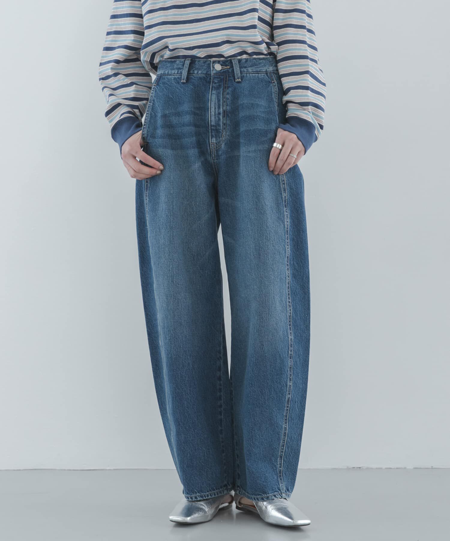 Sonny Label 「シームデザインバレルデニム」|デニム|インディゴブルー