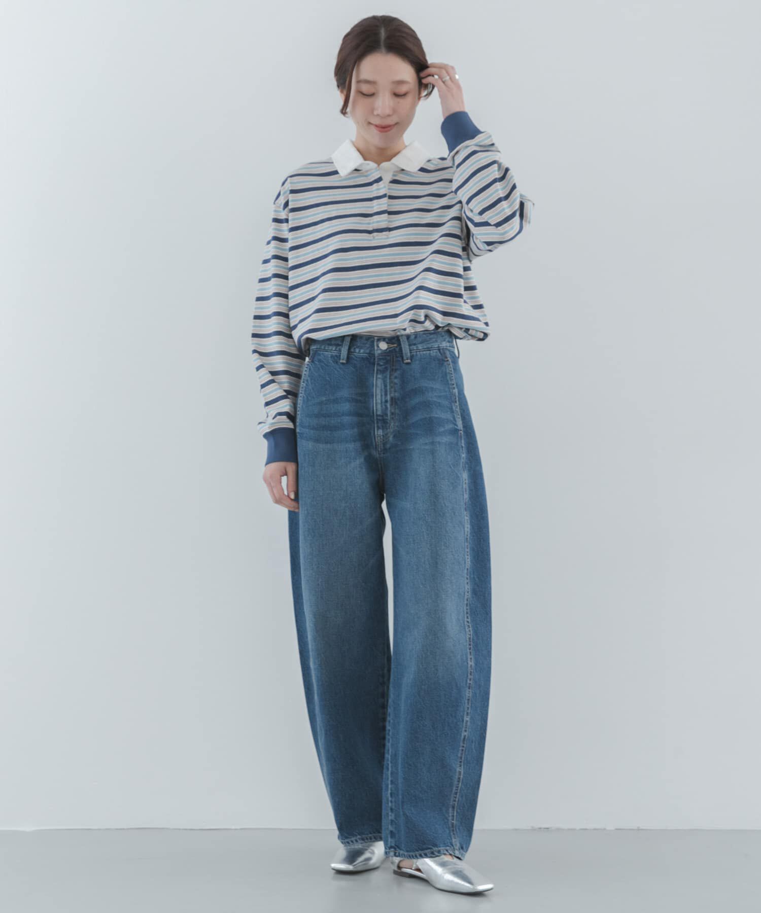 Sonny Label 「シームデザインバレルデニム」|デニム|