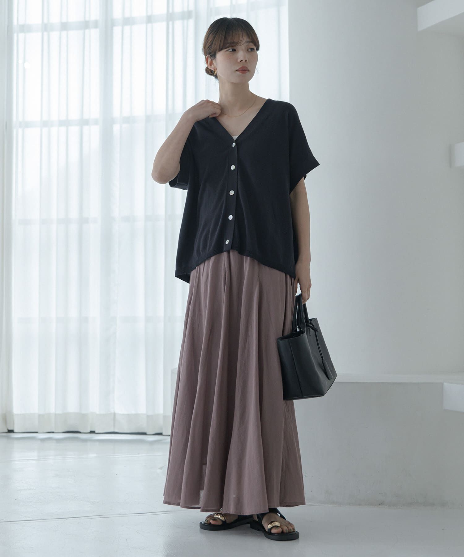 Sonny Label 「エアリーコットンボイルフレアスカート」|スカート|