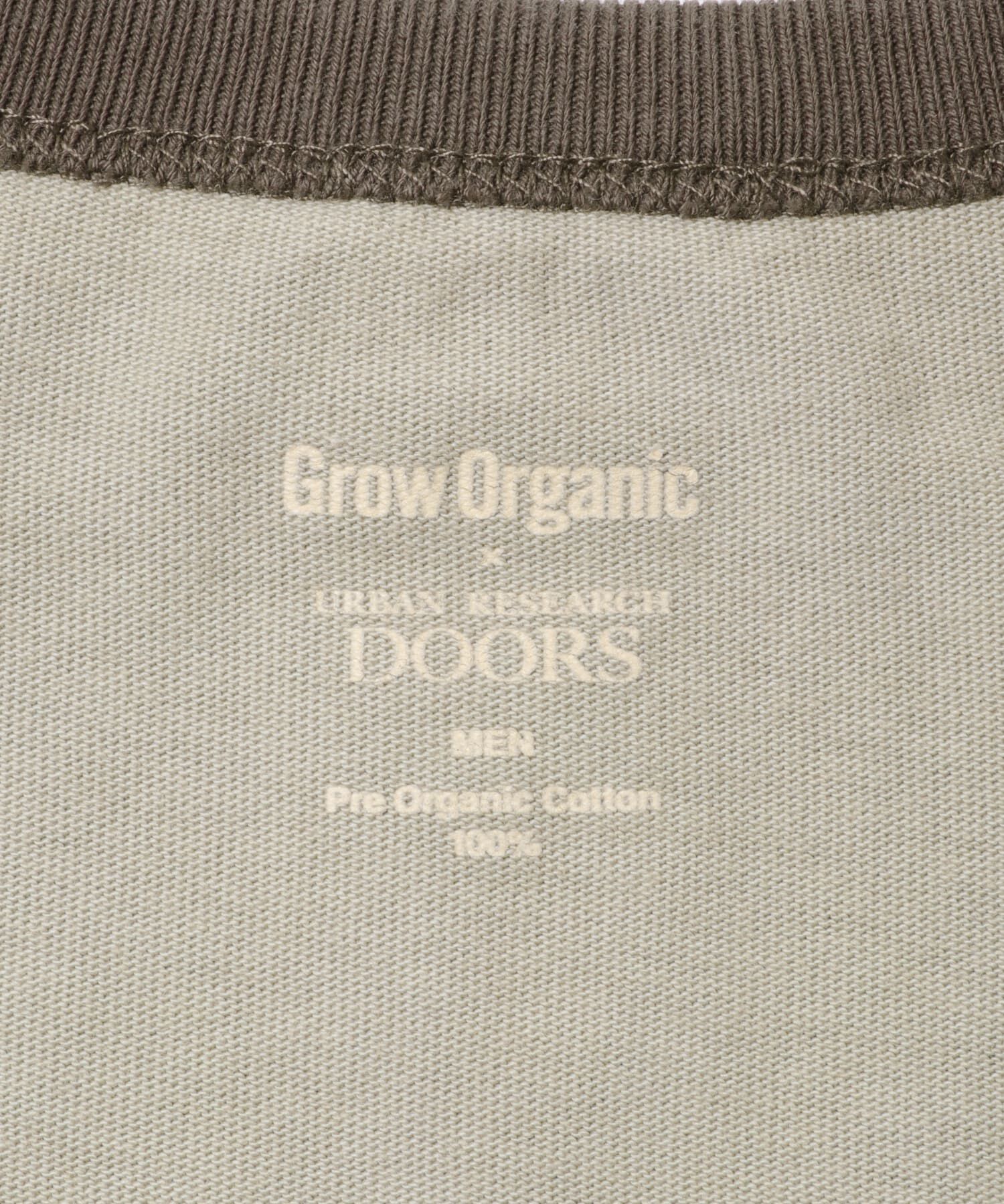 URBAN RESEARCH DOORS「Grow Organic ベースボールTシャツ」|Tシャツ・カットソー|