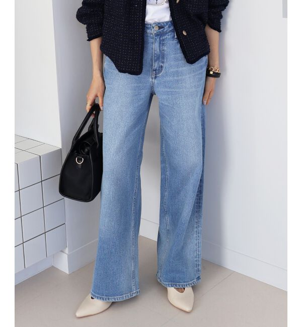  「Healthy DENIM Pink Pepper Midrise」|デニム|ブルー