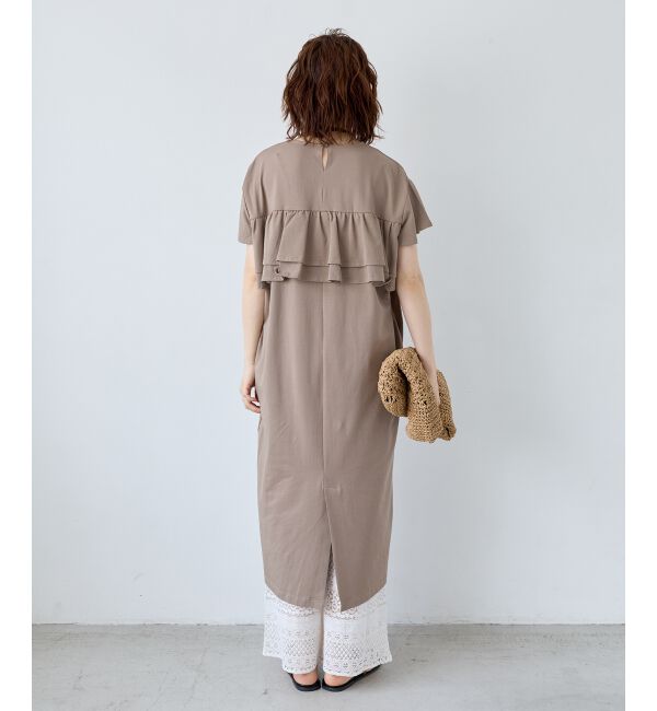  「フリルデザインカットワンピース」|ワンピース|