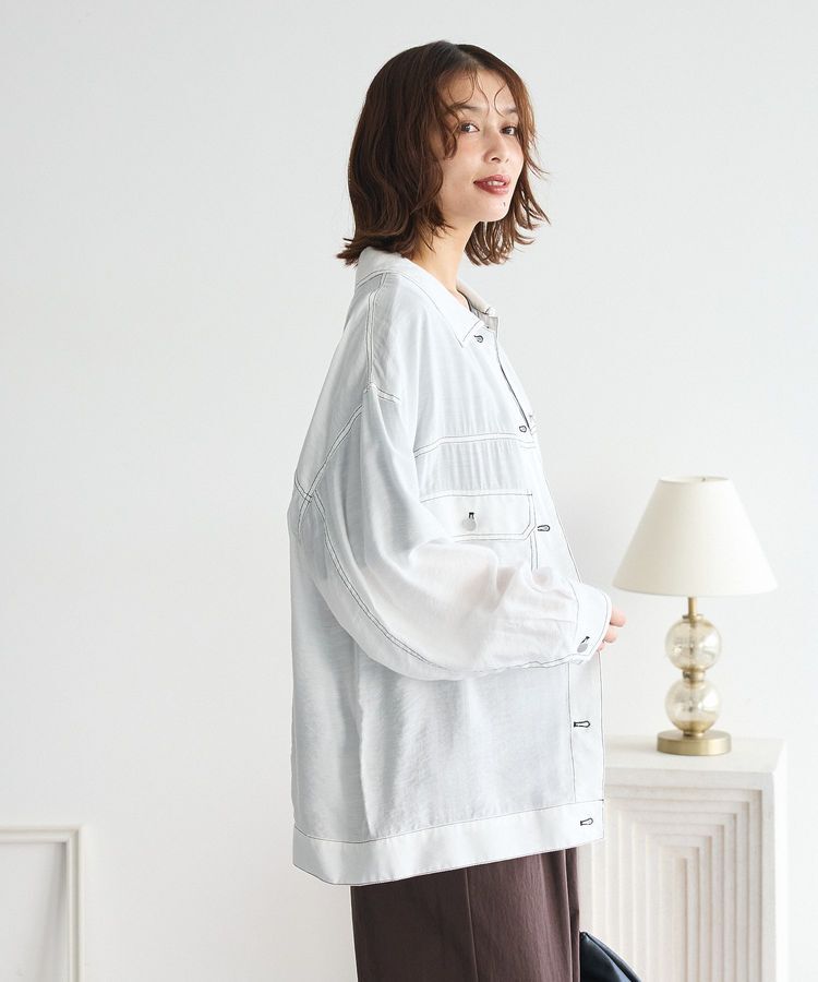 Green Parks「・ELENCARE DUE カラーステッチシアーGジャンⅡ」|テーラードジャケット|