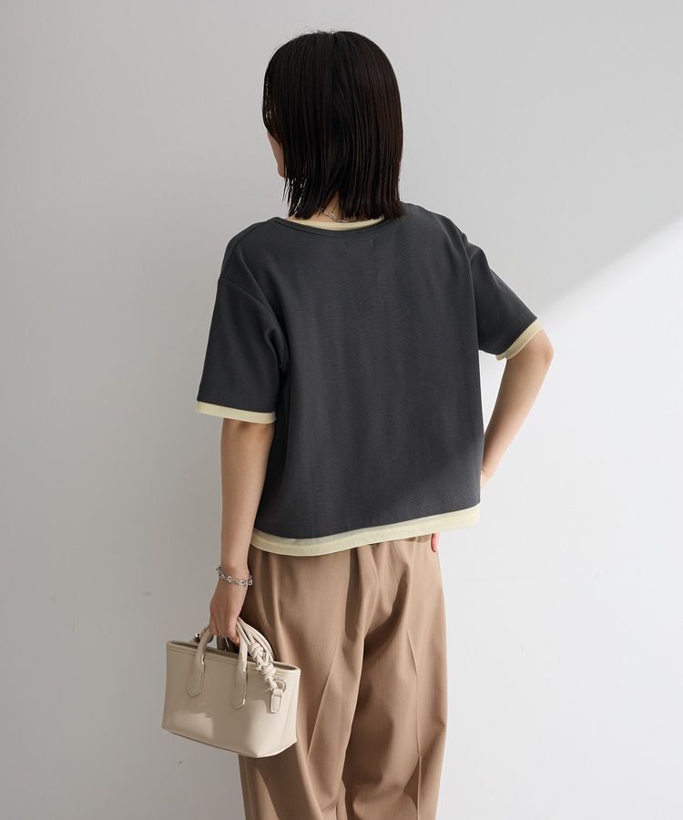 Green Parks「チュールレイヤードボックスプルオーバー」|Tシャツ・カットソー|