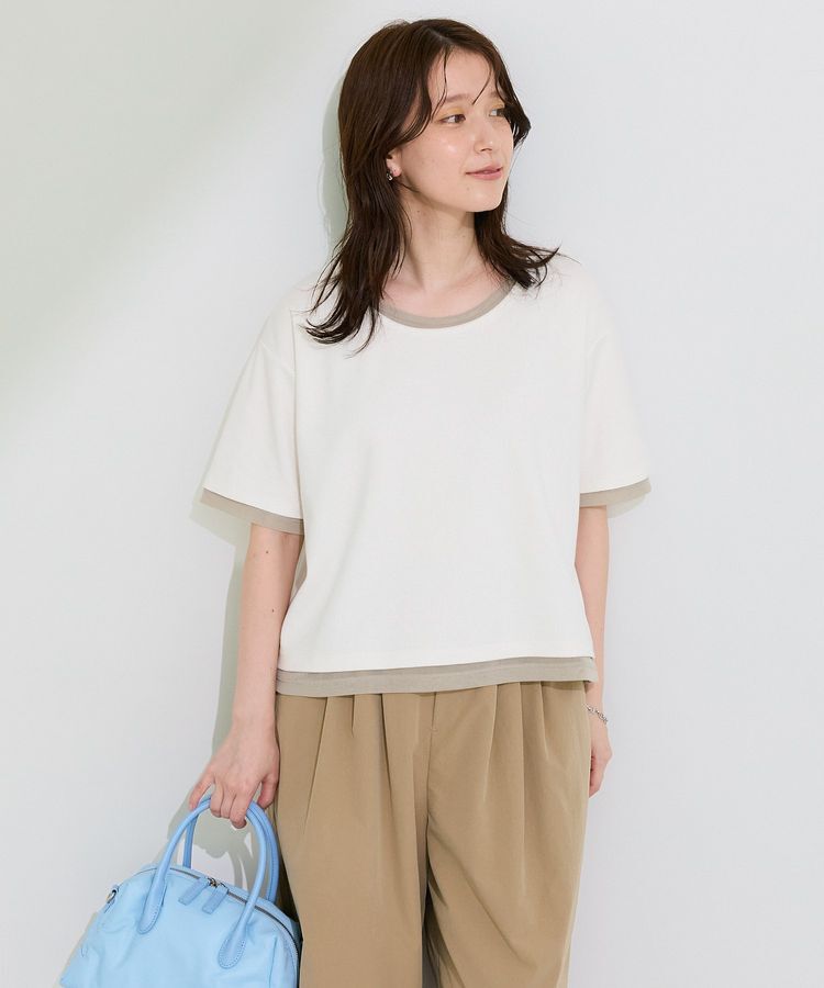 Green Parks「チュールレイヤードボックスプルオーバー」|Tシャツ・カットソー|