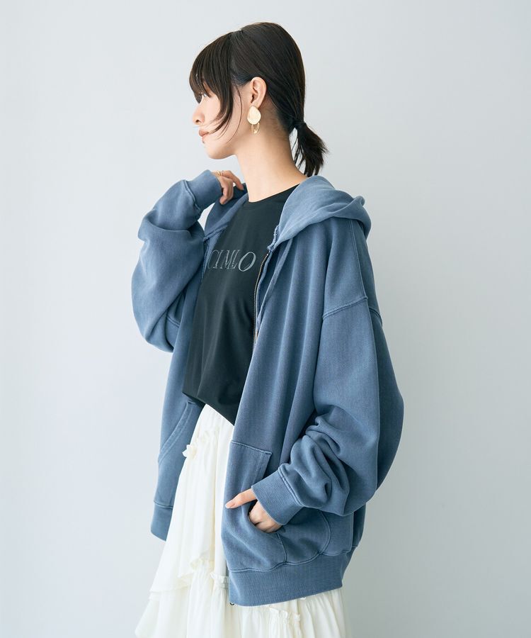 YECCA VECCA「【STAR＆STRIPE】ZIPフーディ」|スウェット・ジャージ|Navy
