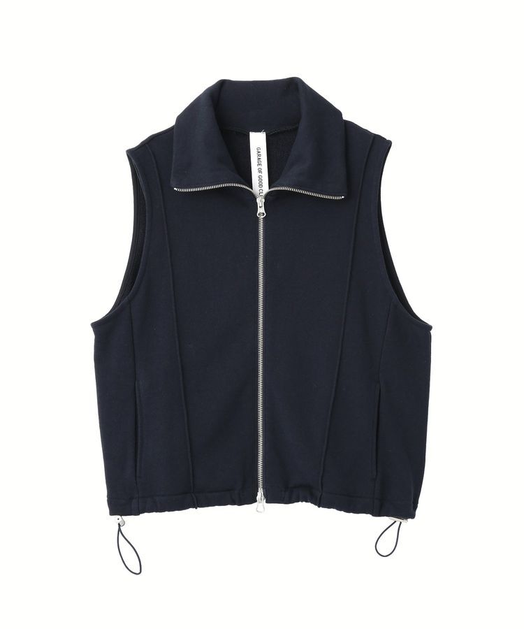 GARAGE OF GOOD CLOTHING「【日本製】裏毛ドロストショートベスト」|ベスト・ジレ|