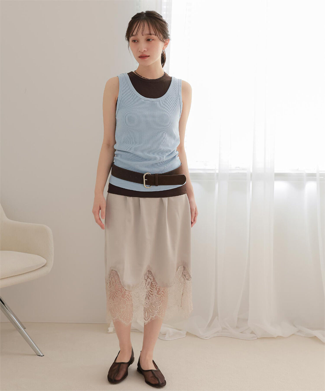 miette「レイヤードタンクトップ2枚セット」|タンクトップ|