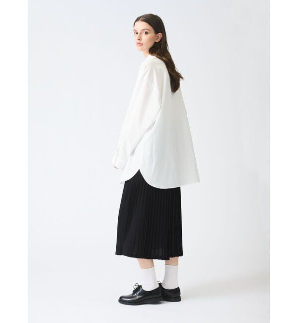 mizuiro ind「mizuiro ind メンズライクワイドシャツ」|シャツ・ブラウス|