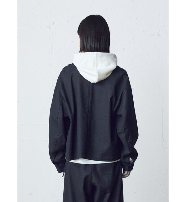 MidiUmi「MidiUmi ショートシャツジャケット」|テーラードジャケット|