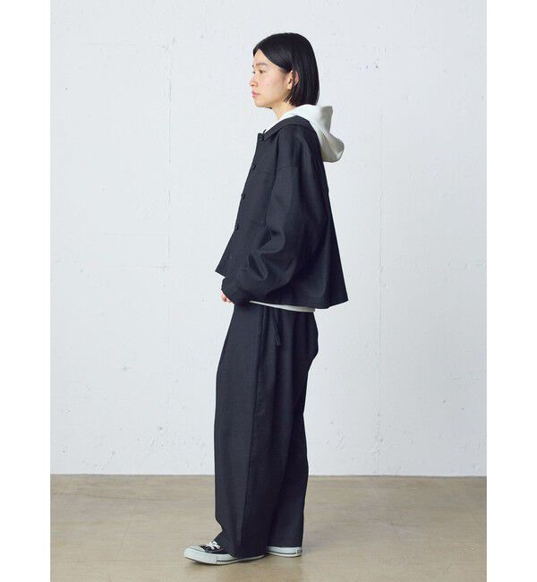 MidiUmi「MidiUmi ショートシャツジャケット」|テーラードジャケット|