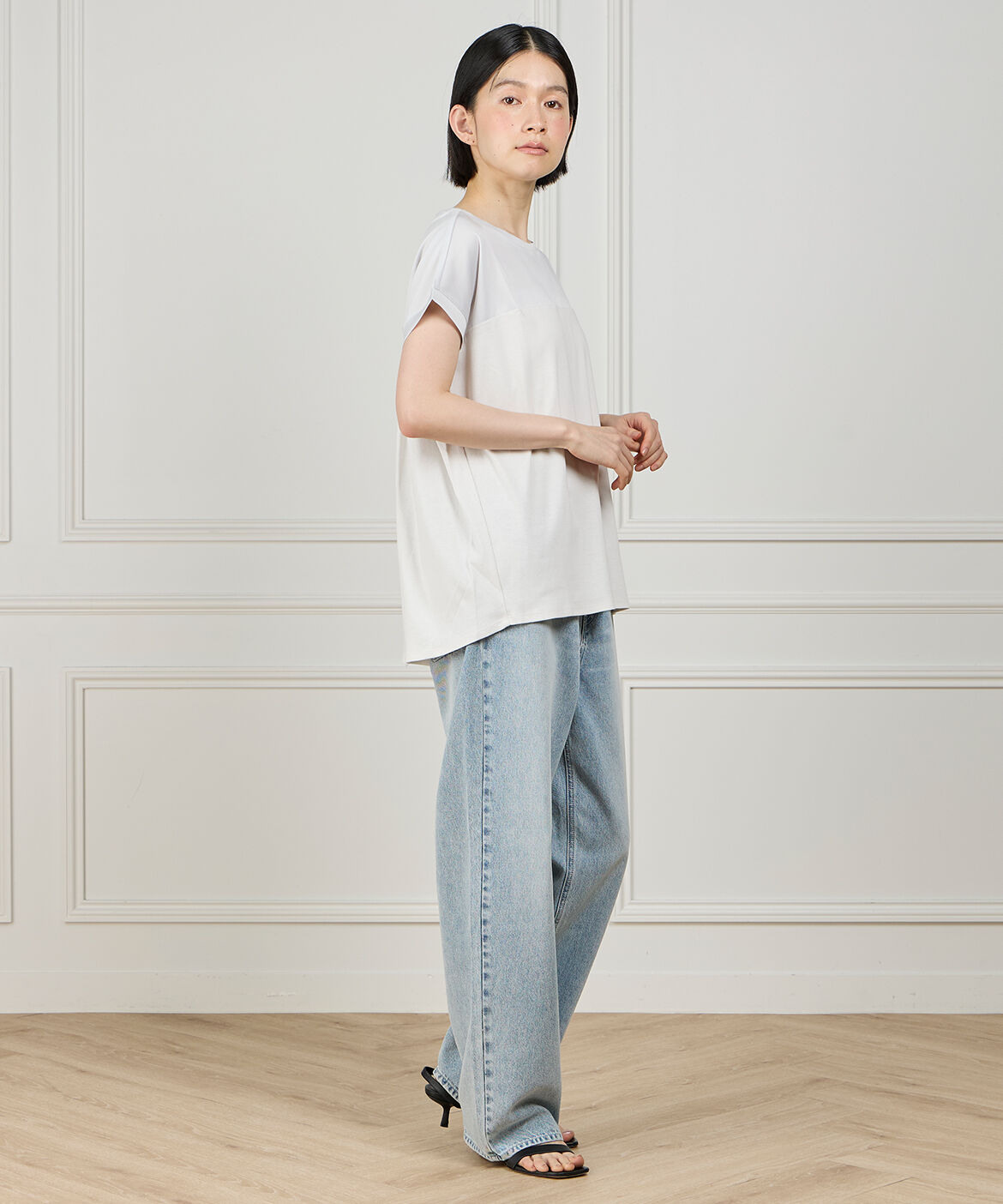 DAY by DAY it&rsquo;s international「サテン切り替えドルマンプルオーバー《スビン綿MIXフライス》」|Tシャツ・カットソー|