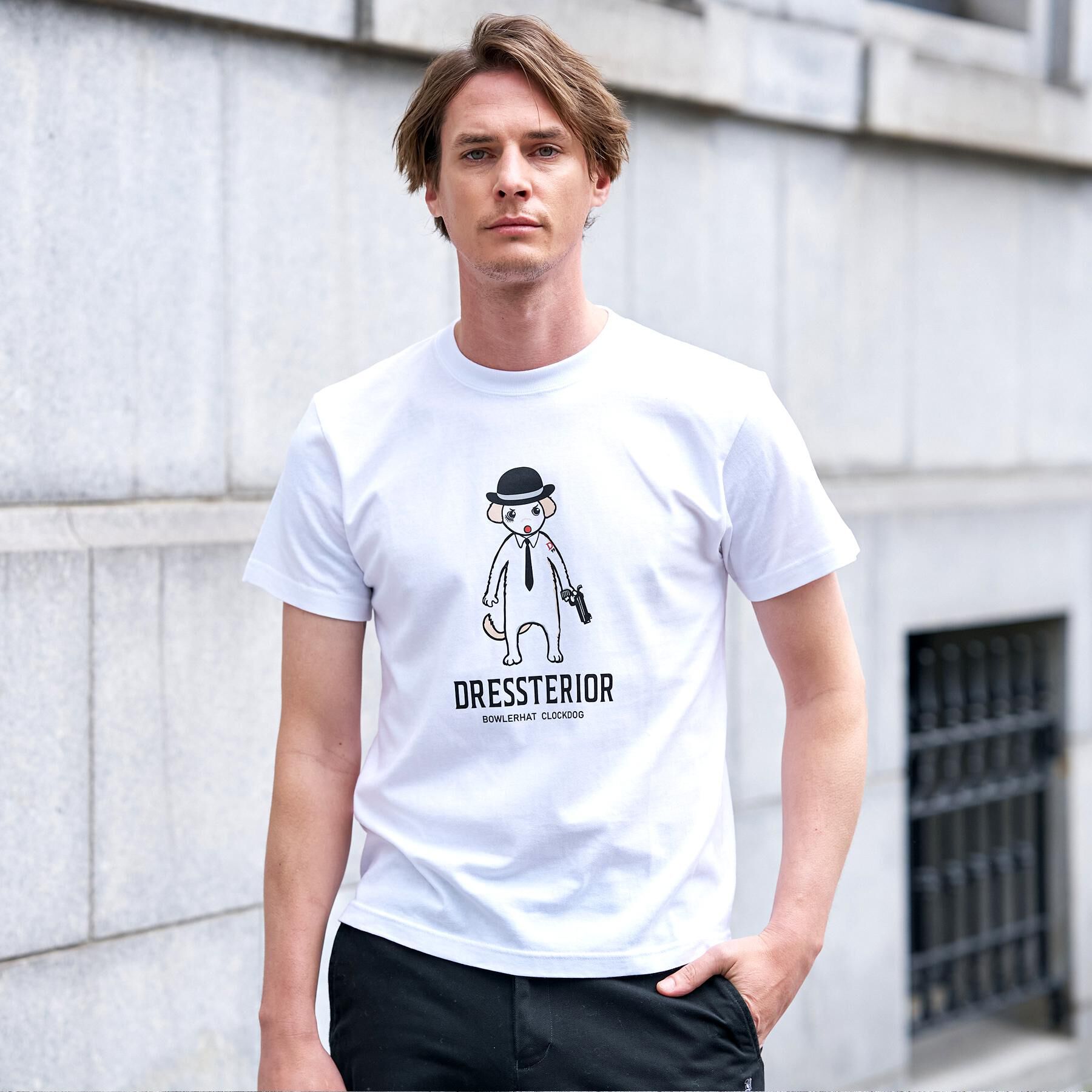 DRESSTERIOR「【EC＆大阪ルクア店限定】ボーラーハットクロックドッグTシャツ」|Tシャツ・カットソー|