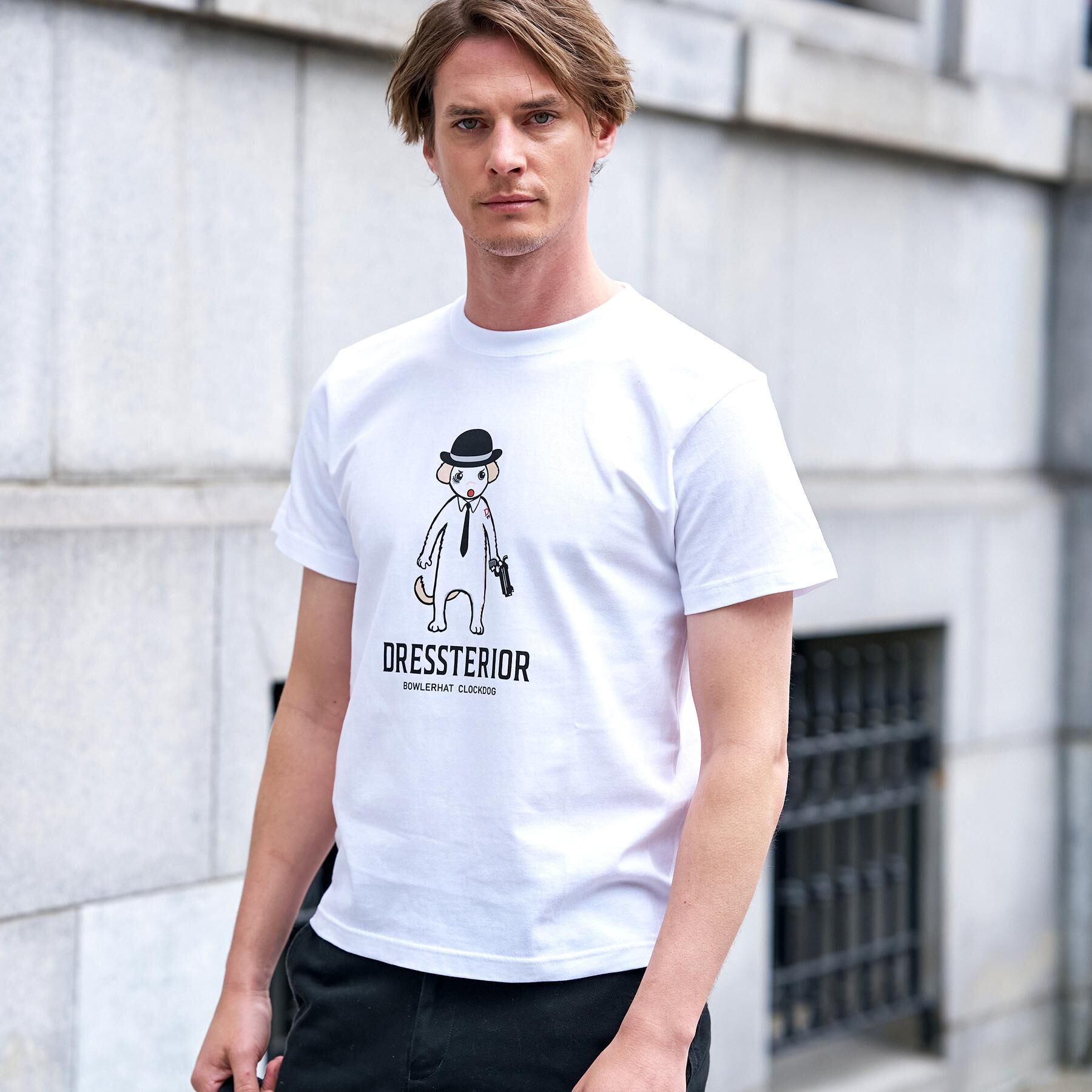 DRESSTERIOR「【EC＆大阪ルクア店限定】ボーラーハットクロックドッグTシャツ」|Tシャツ・カットソー|