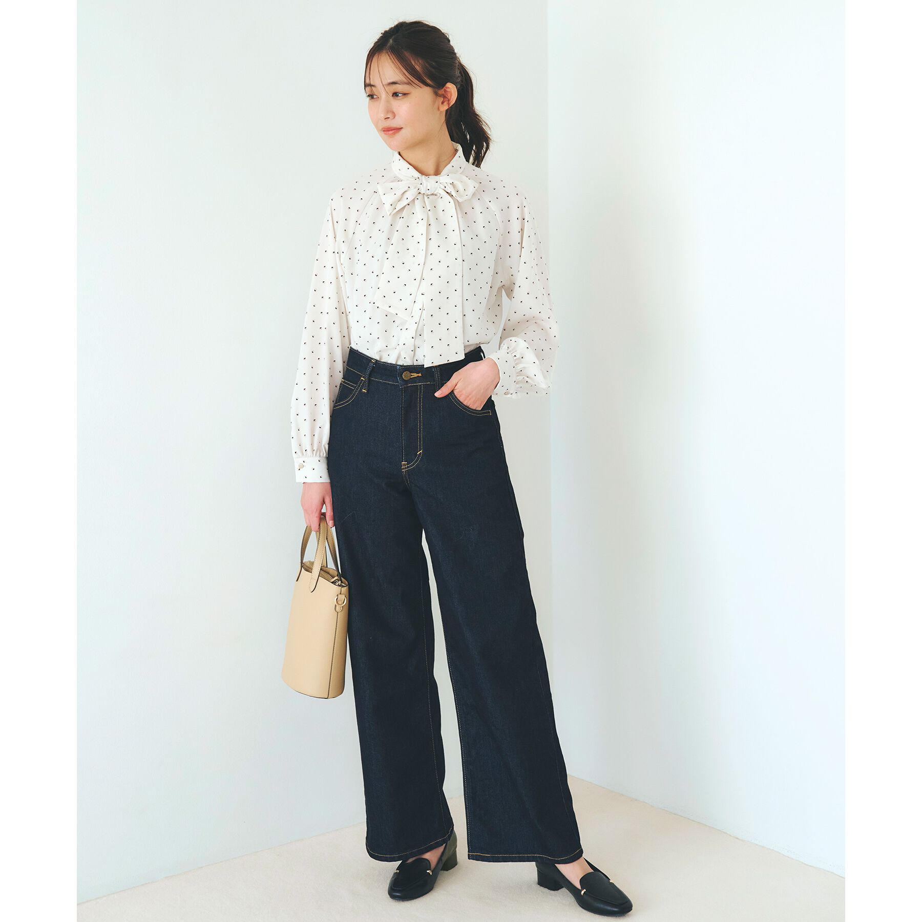 grove「【Lee&times;grove別注】WIDE DENIM PANTS」|デニム|