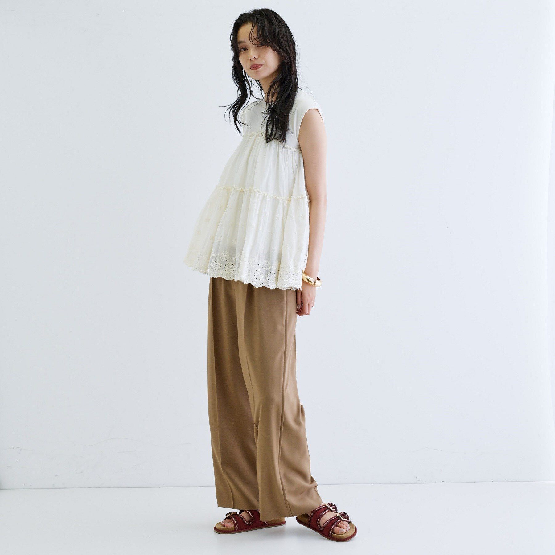 GALLEST「ピグメントダイノースリーブカットソー」|Tシャツ・カットソー|