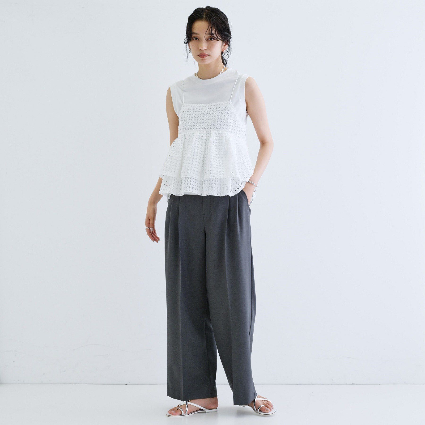 GALLEST「ティアードキャミSETカットソー」|Tシャツ・カットソー|