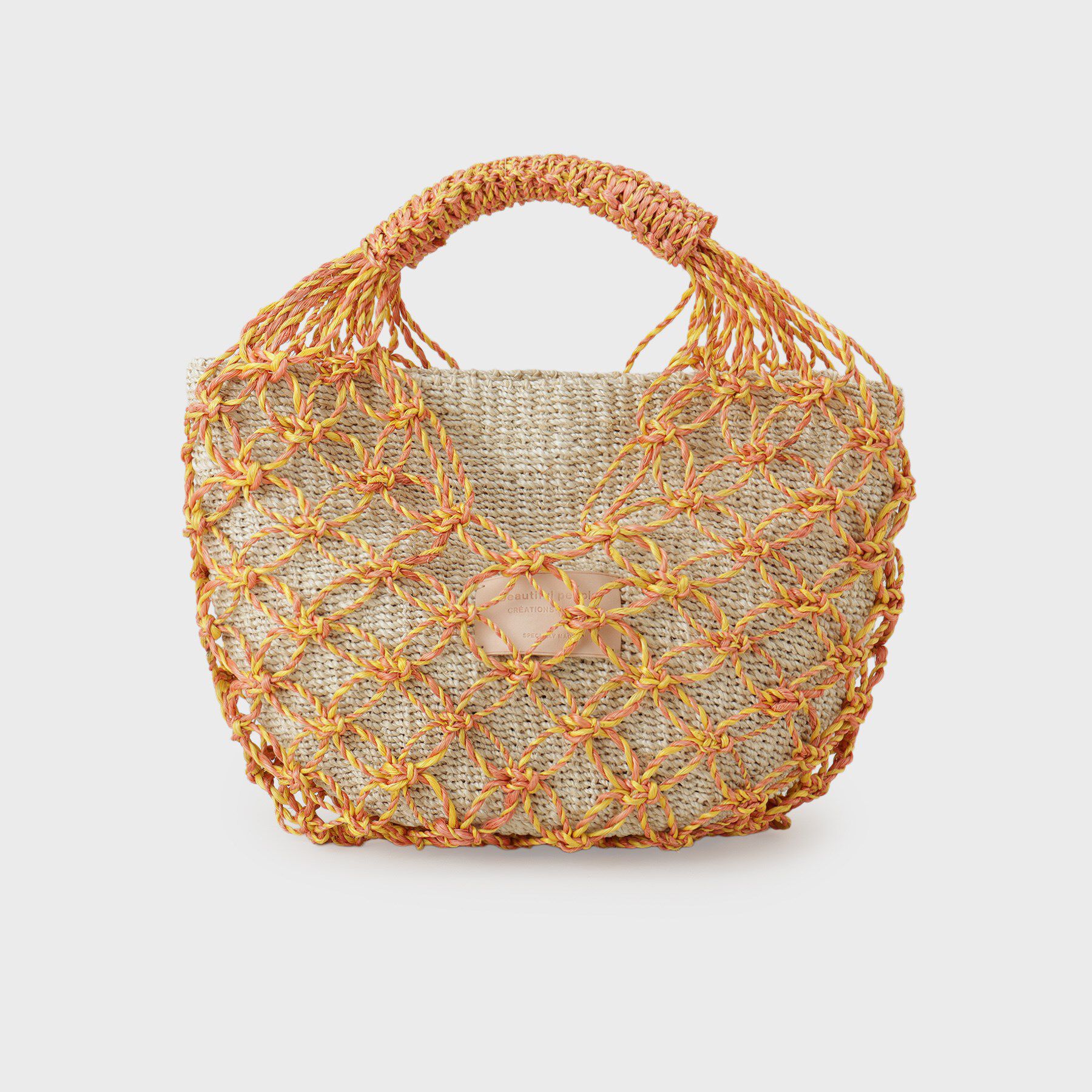 GALLEST「【beautiful people】abaca twist bag S」|ハンドバッグ|オレンジ(066)