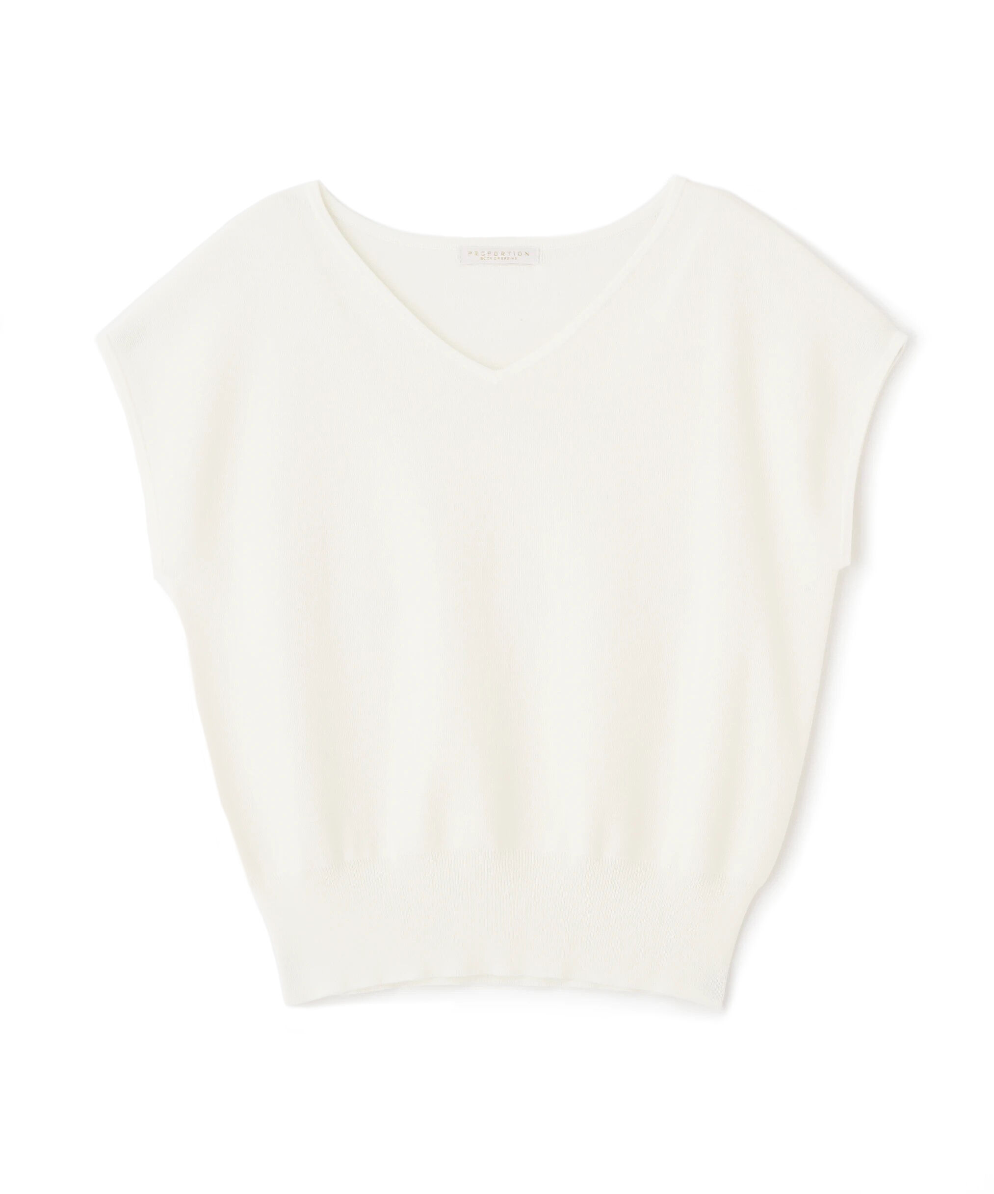 PROPORTION BODY DRESSING「Vネック総針ニット」|ニット・セーター|