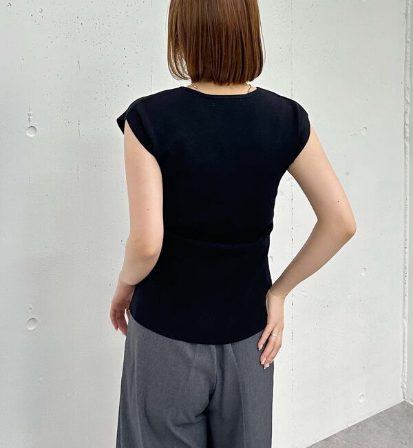 archives「タックボタンフレンチスリーブニット」|ニット・セーター|