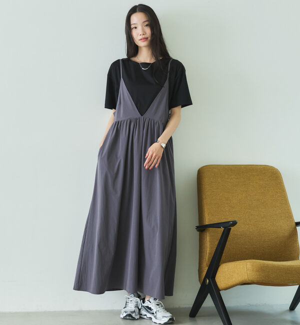 Doux archives「【接触冷感・ＵＶ・ウォッシャブル】ナイロンキャミワンピース」|ワンピース|