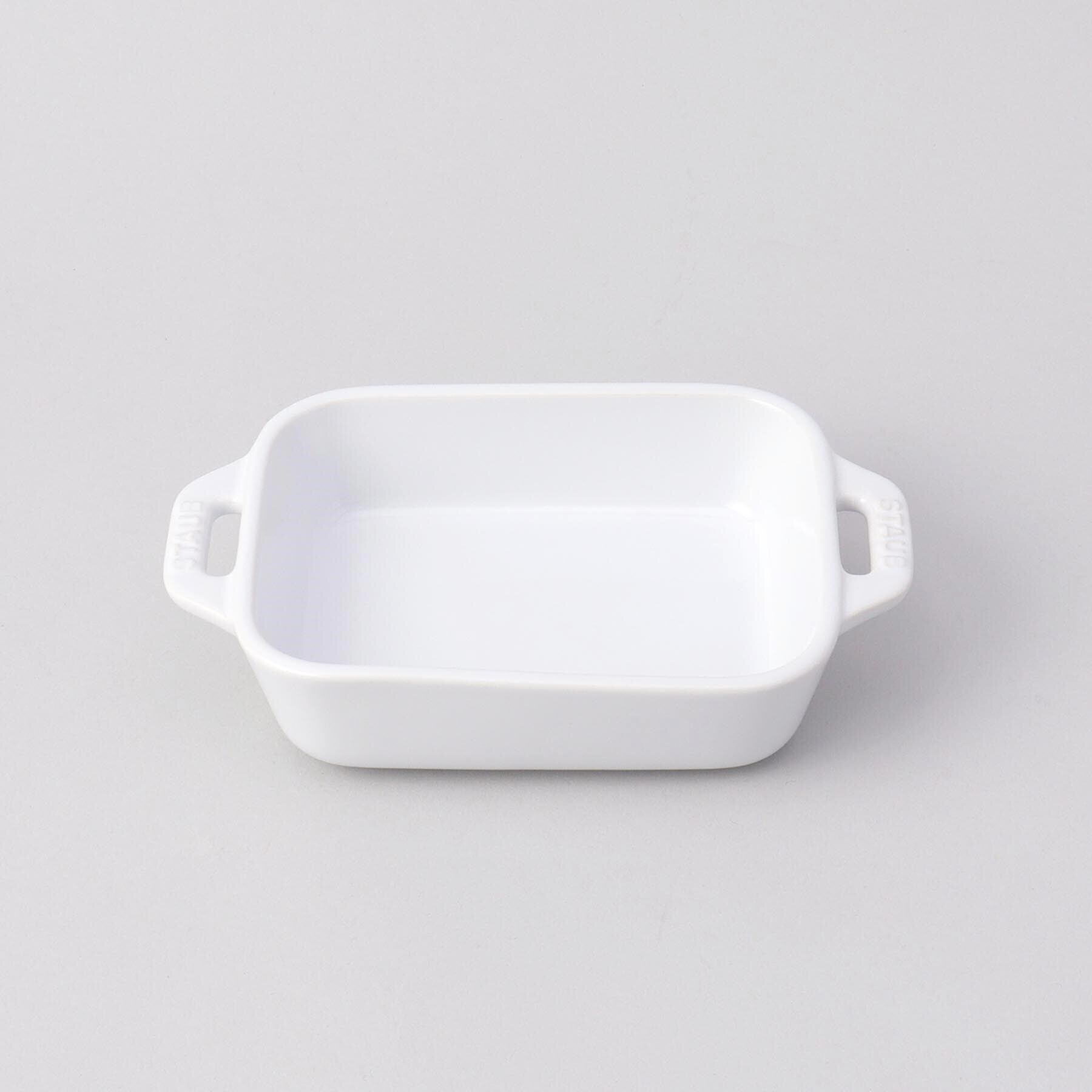 212 KITCHEN STORE「レクタンギュラーディッシュ 14cm WH ＜Staub ストウブ ＞」|食器・キッチングッズ|